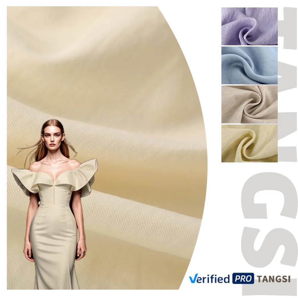 Chinese Wholesale Factory Popular Smooth Twill Soft Hand Feel Tencel Cotton Black-out Fabric for Garment