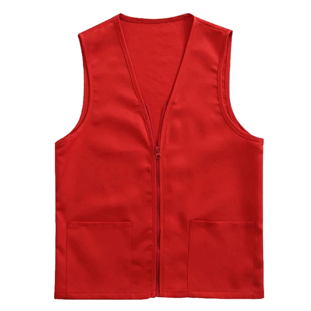 Customized Staff Uniform Classic Waiter Waitress Sleeveless Hotel Bar Restaurant Uniform Coat Vest Wait