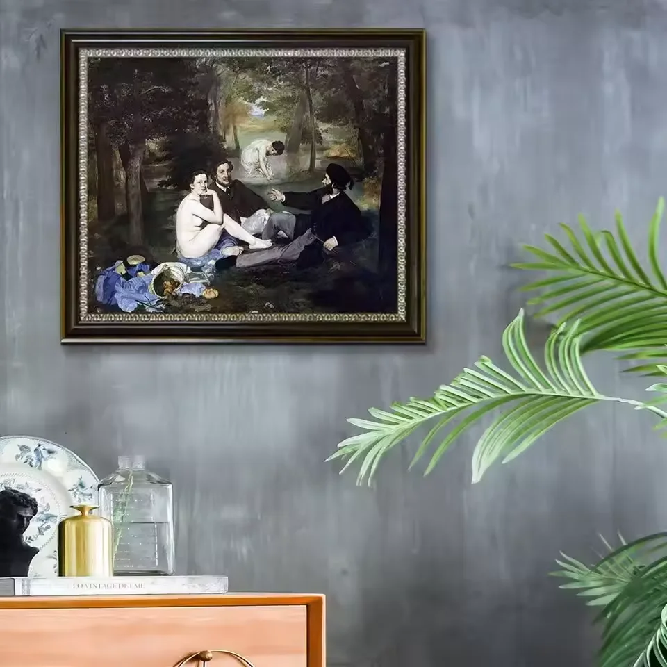 Edouard Manet's the Picnic - High Quality Oil Painting, image size:960x960