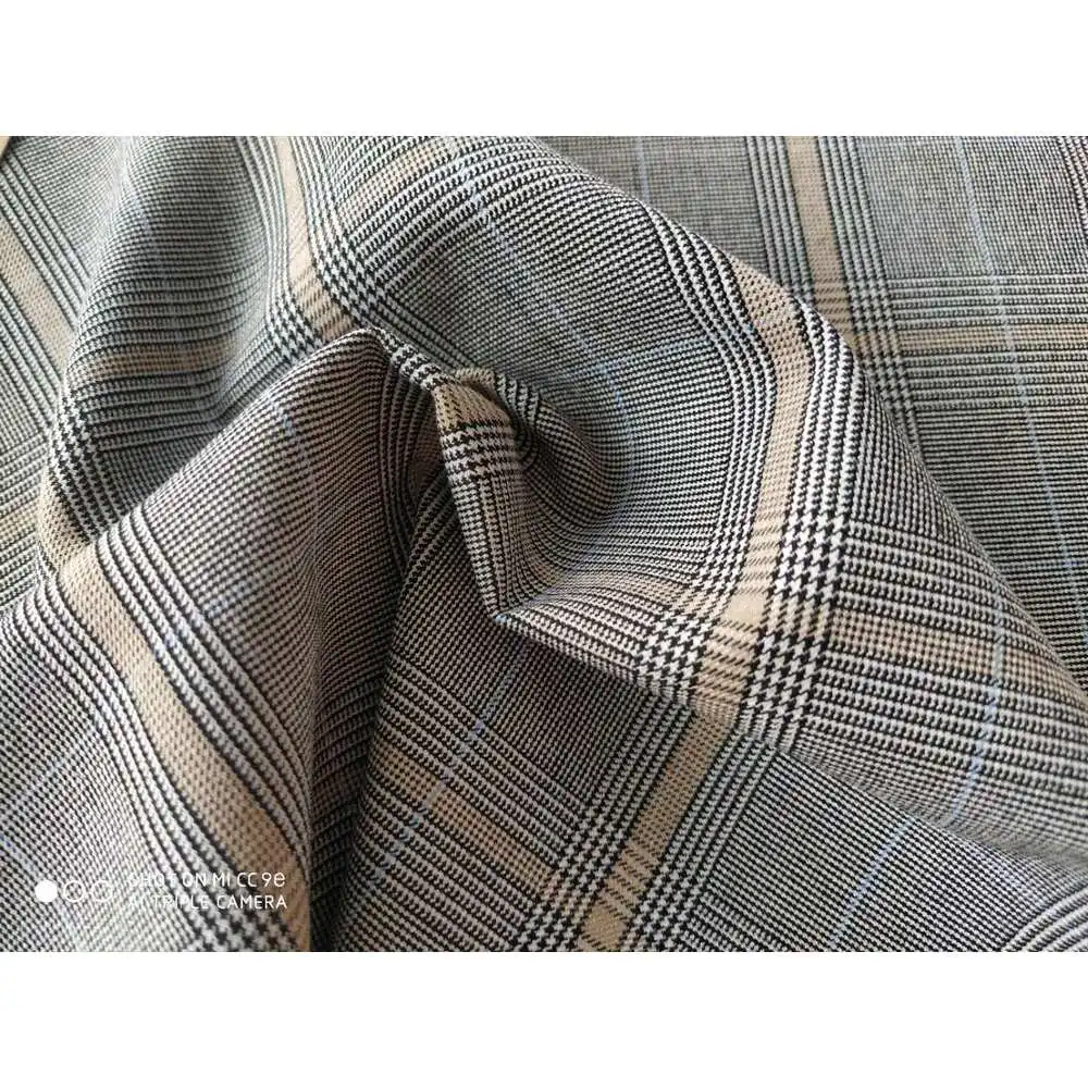 Prezzo di fabbrica 2020-2021 hot sell yard dyed hound-tooth check for coat skirt trousers and suit hound-tooth check for men women