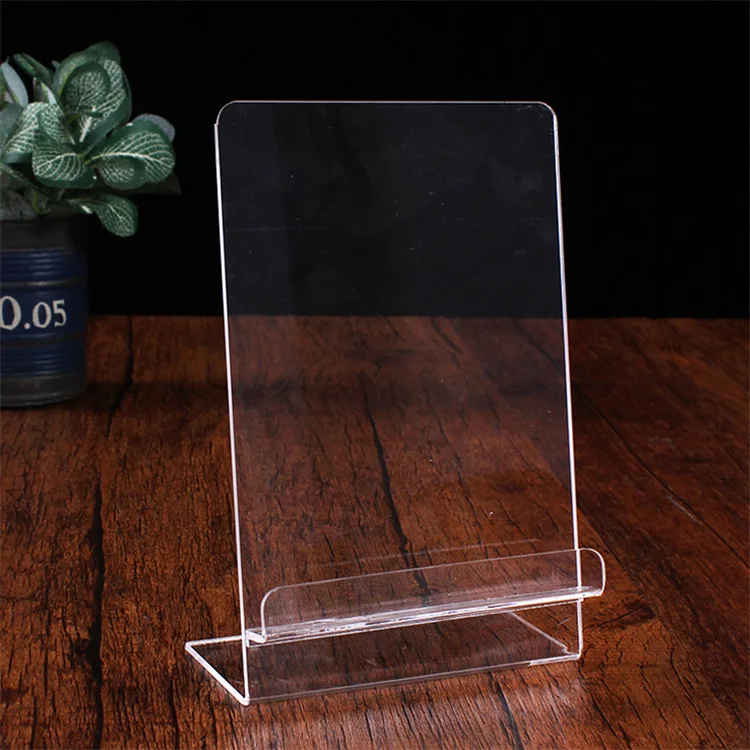 Custom Clear Acrylic Frame Photo Double Side Sign Holder