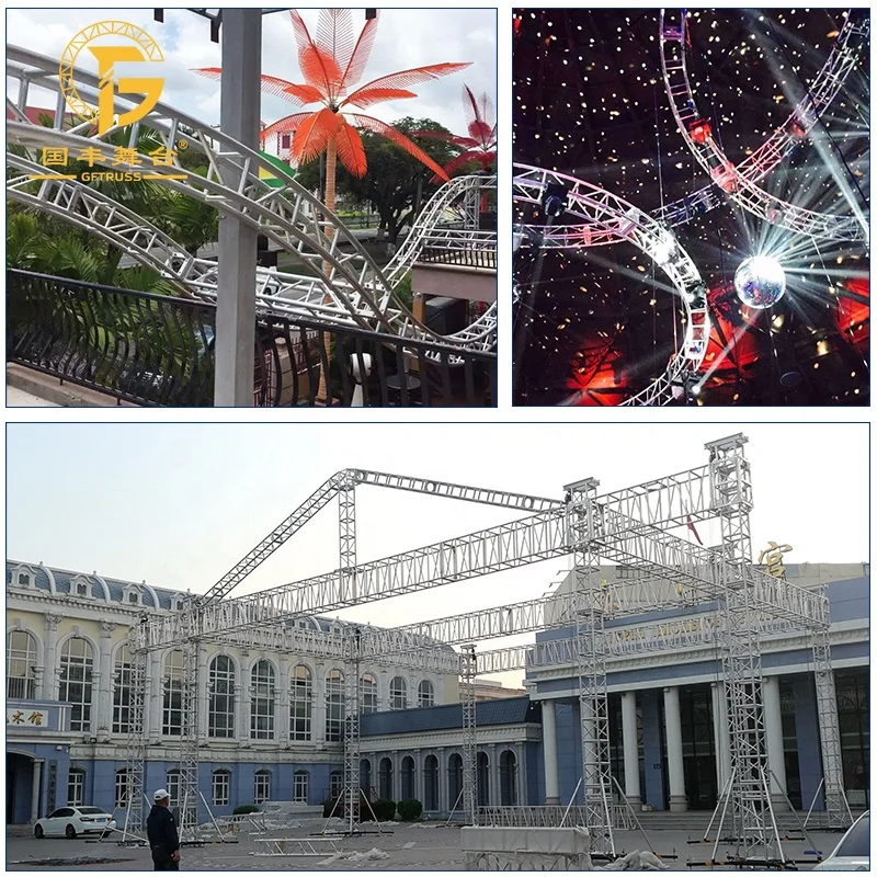 Outdoor Concert Estructura Structures Square Spigot Modular Stage Frame Aluminum Truss System for Event Hanging Speaker Lighting