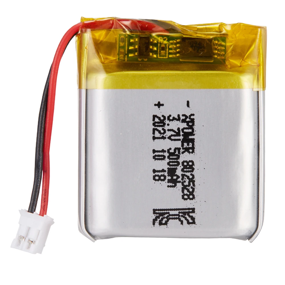 Small Lithium Polymer 3.7V 500mAh 802528 Lipo Battery for Pet Robot