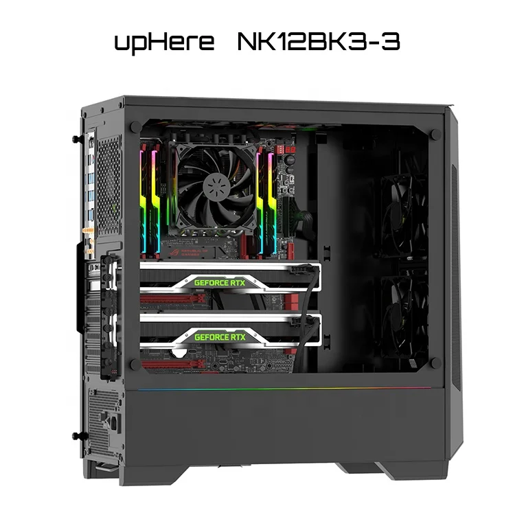 ホワイトPCケース 冷却ファン3基 USBポート4つ CH360 DIGITAL_01.jpg