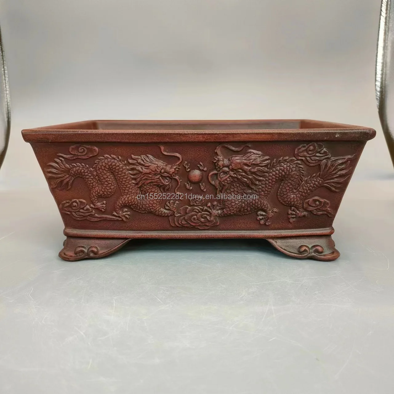 Classical Dragons Bonsai Pot Old Bonsai Pots Carved In The Shape Of ...