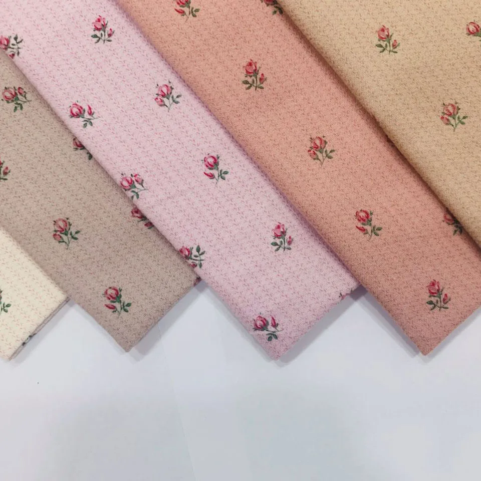 New Pattern High Quality Dyeing Printing Cotton Flannel Children Women Clothing Autumn Cotton Clothing