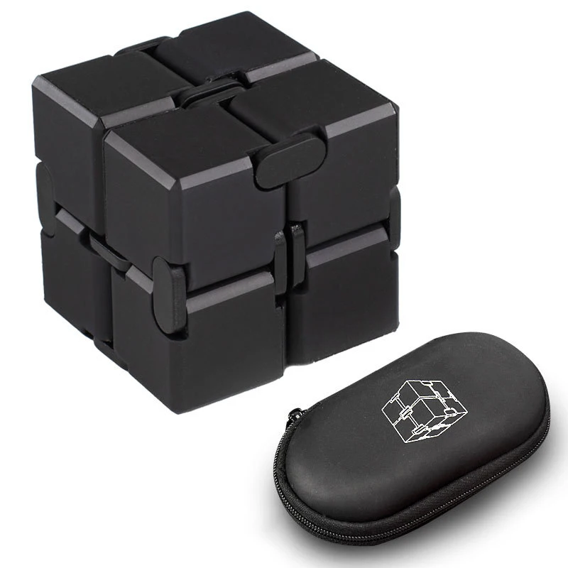 2021 Square Decompression Metal Painting Infinity Gadget Spinner Magic Fidget Cube for Killing Time