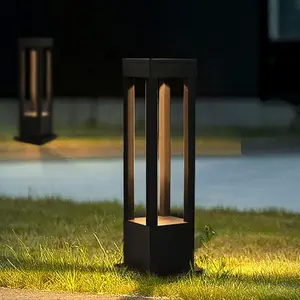 Modern IP65 Waterproof LED Lawn Lamp Aluminum Garden Bollard Pathway 120V-277V for Villa Hotel Outdoor Decorative Lighting