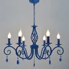 6 luci con cristallo