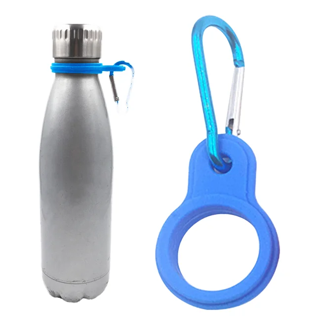 Hot Sale Silicone Water Bottle Carrier with Keychain Clip for Outdoor Activities or Daily Use Camping & Hiking Product