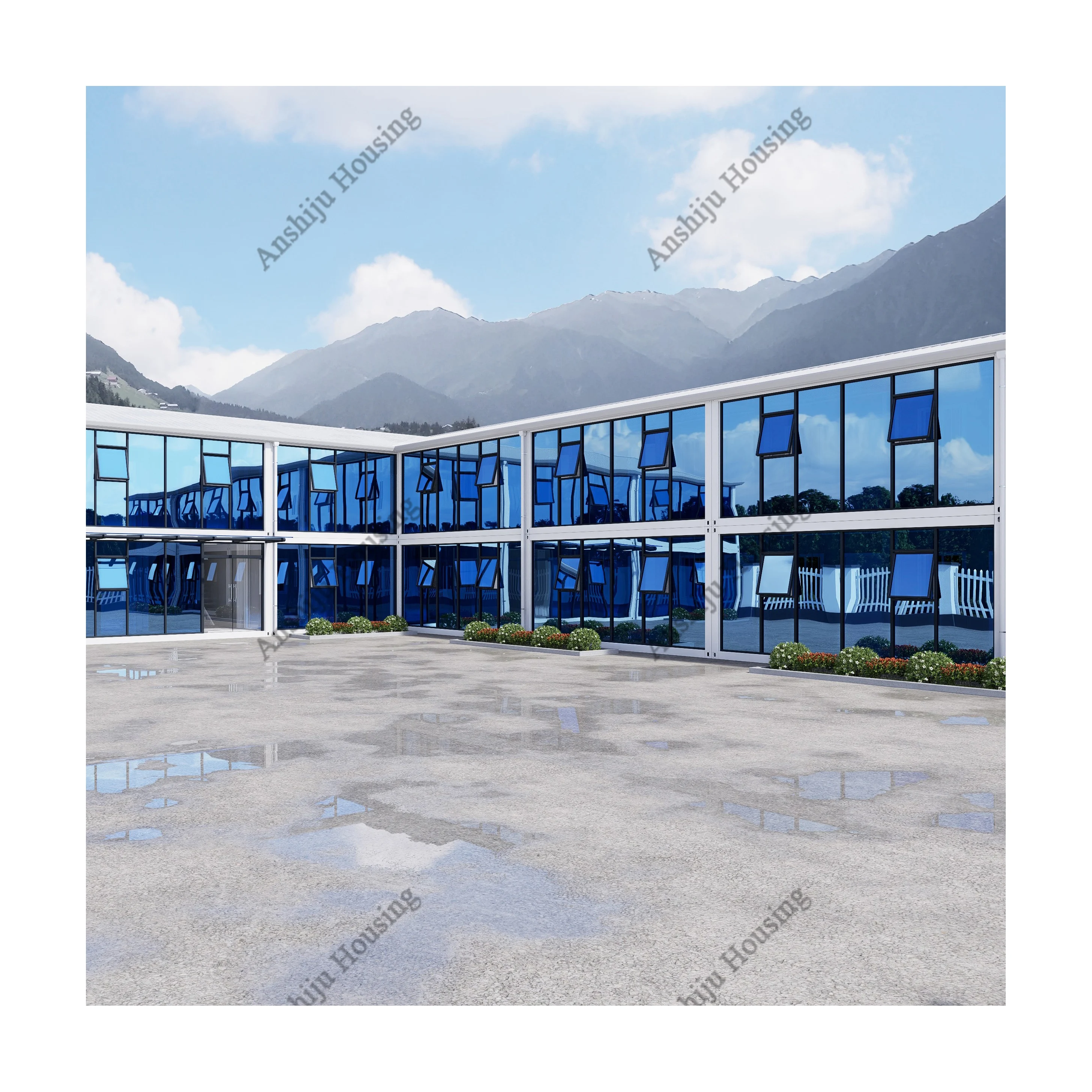 New Arrival 20ft Container Mobile Home Kitchen Bathroom Office Building Application Sandwich Panel Material Container House