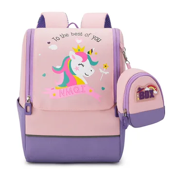 2023 fashion girl custom Cartoon Children's kindergarten School Bags Set high quality Lightweight cheap backpack bag for kids