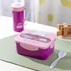 Purple(lunch box+bottle)