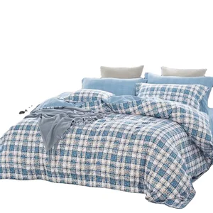 Hot Selling Bedding Set 4pcs Geometric Style Printing Duvet Cover Set