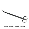 25cm black curved scissor
