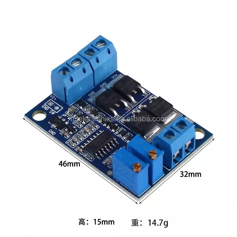 Dual Power Supply Intelligent Switching Module 15A Two-way Low Voltage Drop Ideal Diode Multi-power Redundant Power Supply 36V