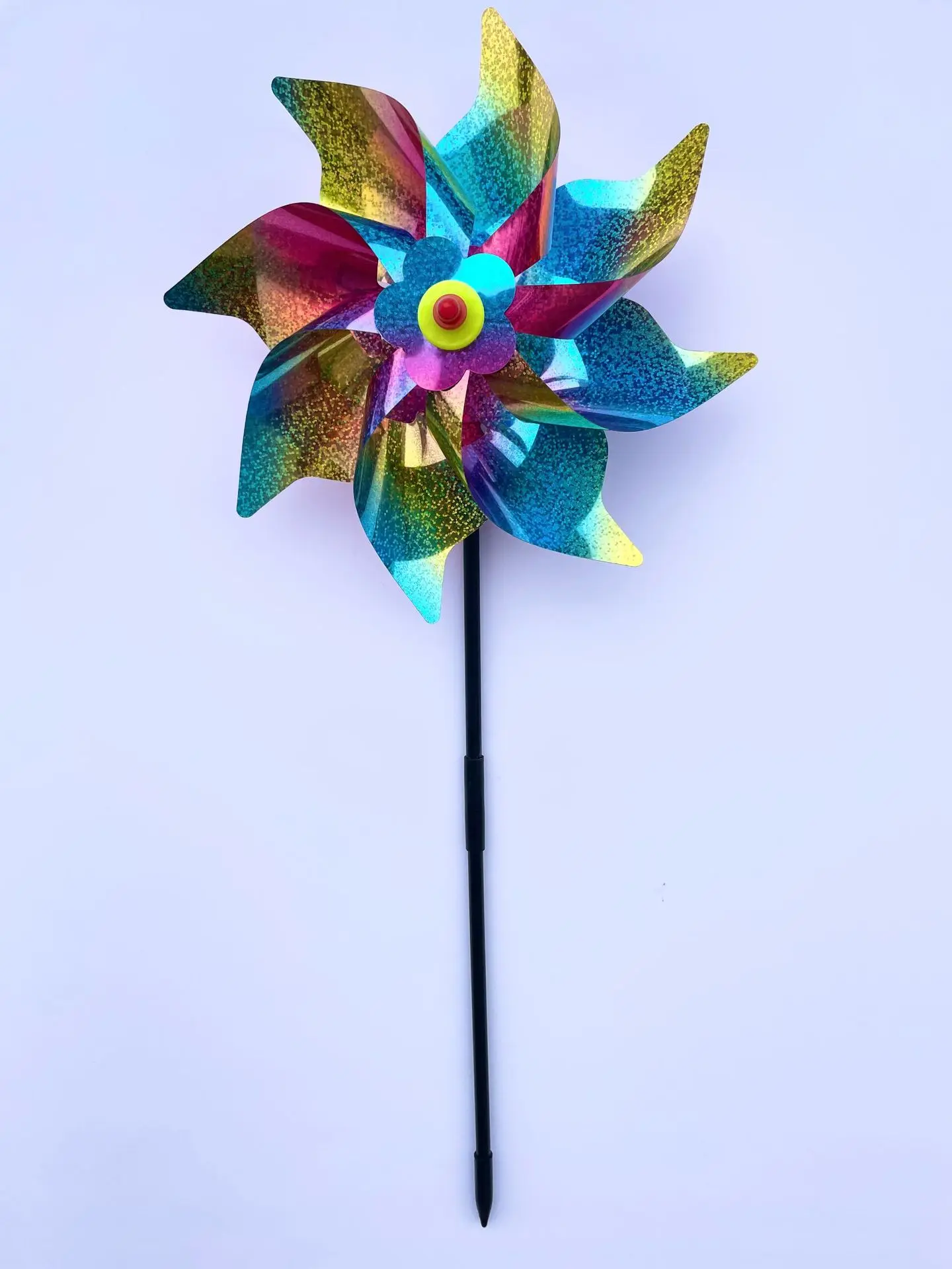 Dd2523 Colorful Wind Spinners Deterrent For Yard Garden Keep Scare