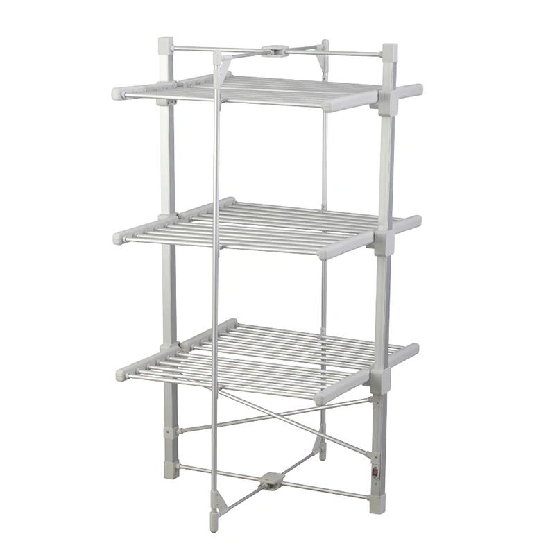 Foldable Metal Laundry Racks - Efficient Clothing Storage
