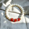 White Pearls+Red