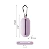 Distributeur de sacs à pop-up en silicone - violet