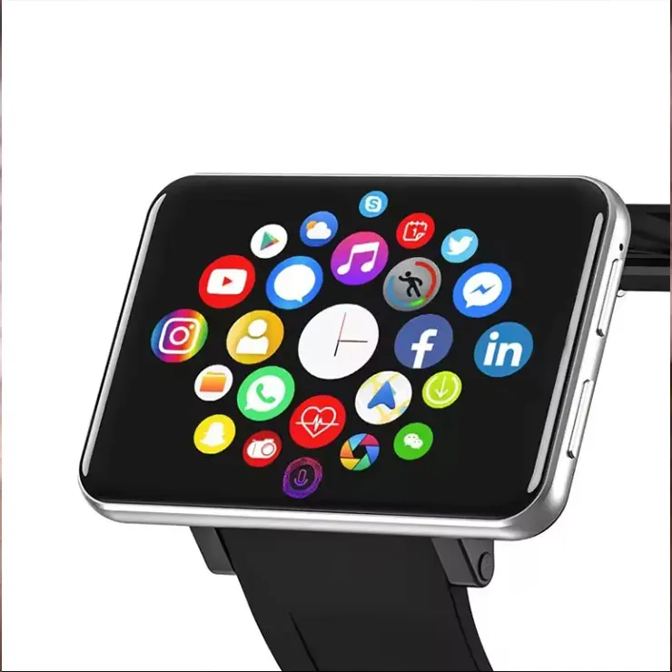 DM100 2.86' Large Screen 4G SIM GPS Global Positioning Sports Watch With Camera Heart Rate Health Smart Watch