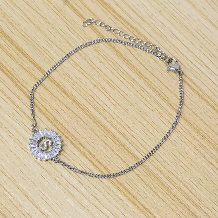 Simple Thin Chain Women Small Ankle Bracelet Barefoot Sandal Beach