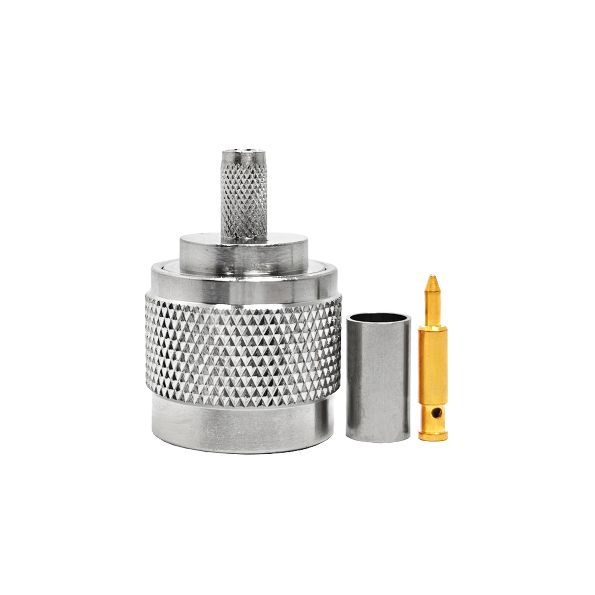 Manufacturer Supply N-Male Crimping Connector 195 200 RG58 RG303 RG223 RG400 RG142 for RF Applications