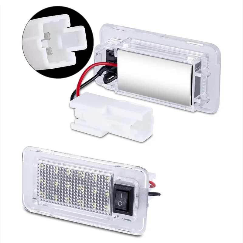 Lot De 2 Ampoules LED Pour Plaque D'Immatriculation - Blanc 6000K, Canbus Sans Erreur - Compatible Toyota/Lexus/Subaru (Alphard, RAV4, BZ4X, ES, UX...) - 2