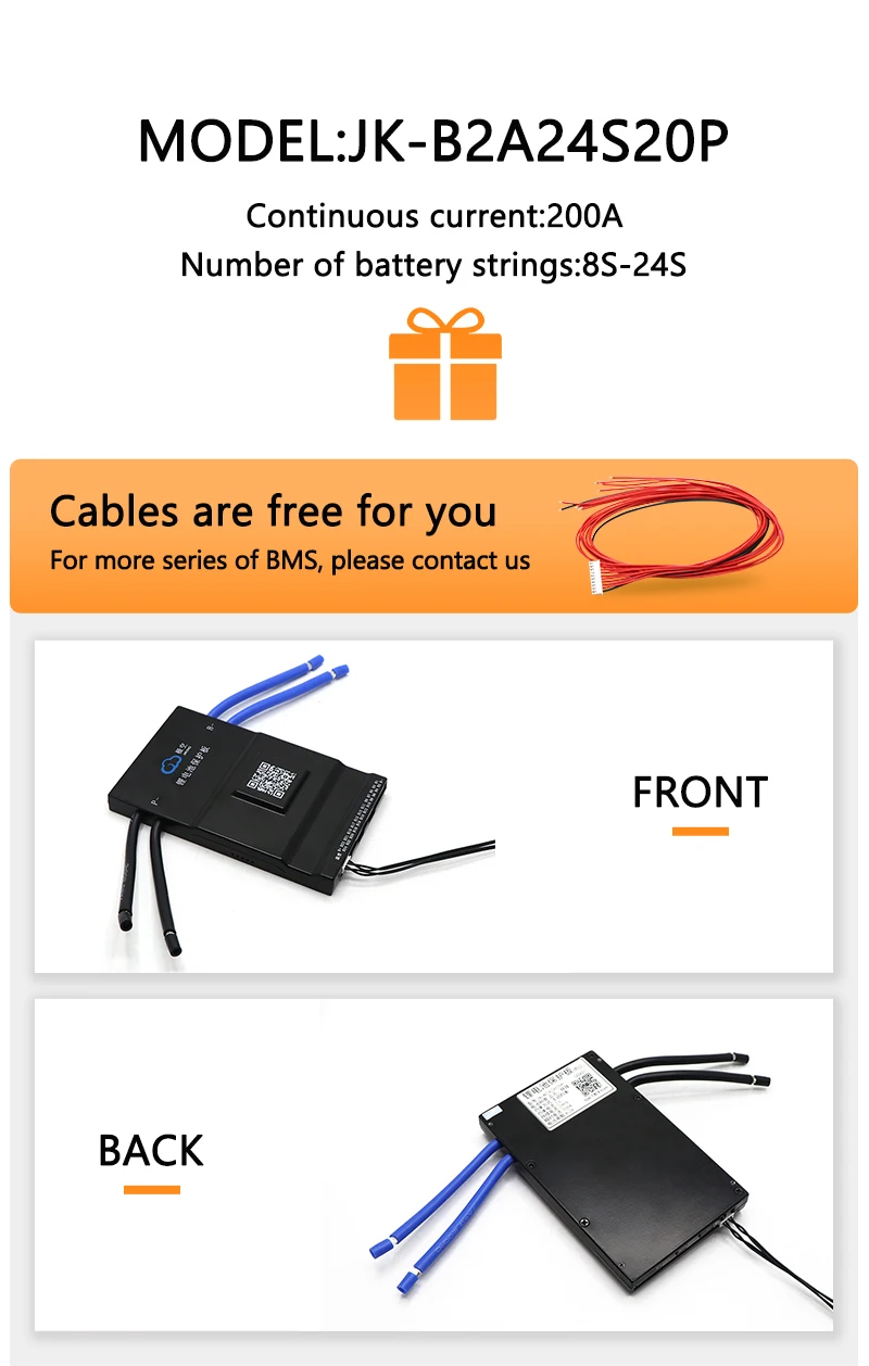 Jikong Smart Bms 2a 1a Active Balance 4s 8s 16s 20s 24s 60a 80a 100a ...