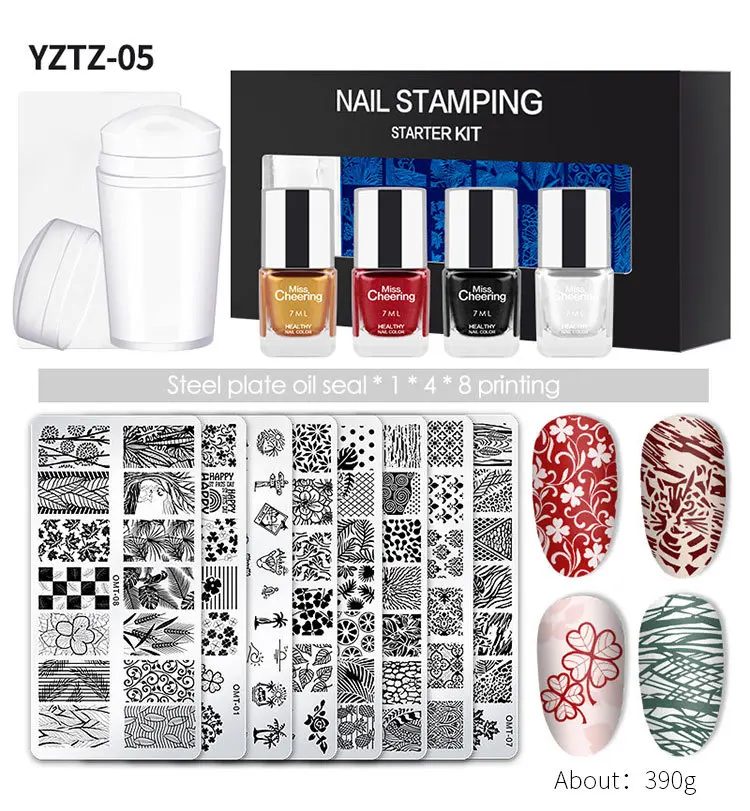 New Nail Stamping Templates And Stamping Nail Polish Stamper And