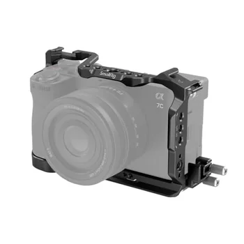 SmallRig A7C II Cage Kit for Sony Alpha 7C II / Alpha 7CR Built-in Quick Release Plate With Cable Clamp w Shoe Mount -4422