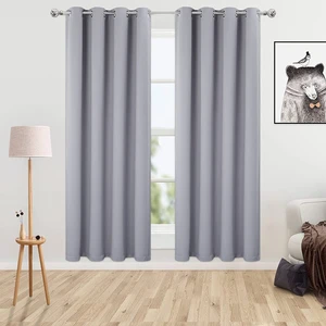 Luxury European Style 100% Polyester Decorative Custom Hotel Blackout Curtain