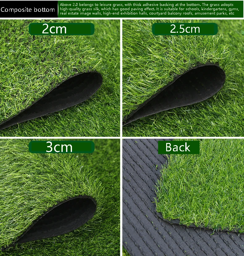 Thick Synthetic Faux Grass Realistic Artificial Grass Rug For Indoor