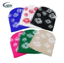 Fashion Denim Tears Kapok Jacquard Knitted Hat Casual All-Match Flowers Woolen Cap Female Winter