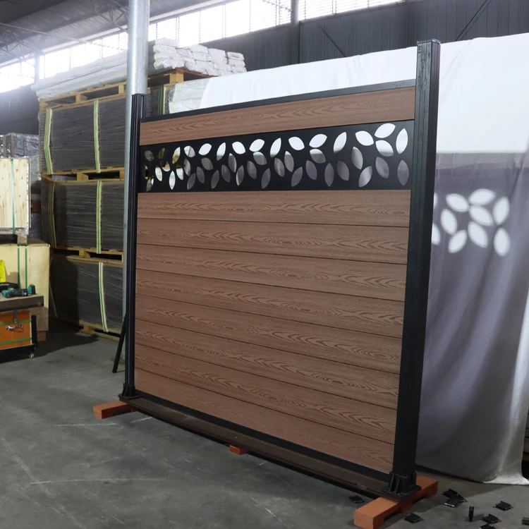 WPC Fence Boards Privacy Gardening Fence Panel Wooden Composite Fence Slats
