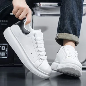 New Autumn-winter Style White Sneakers. Fashionable and Trendy Popular Shoe Products.