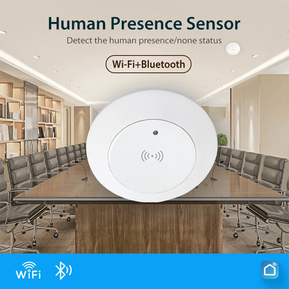 Ctwezoikmt Tuya WiFi Menselijke Aanwezigheid Sensor 24G 5 V MMwave Radar met Sirene Alarm Bewegingsdetectie Smart Domotica DIY Gemakkelijk Installeren