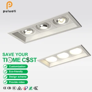PULUOTI Superior Quality Factory Customized 21W 5000k Superbright Spotlight LED Panel Light Recessed LED Cob Embedded Down Light