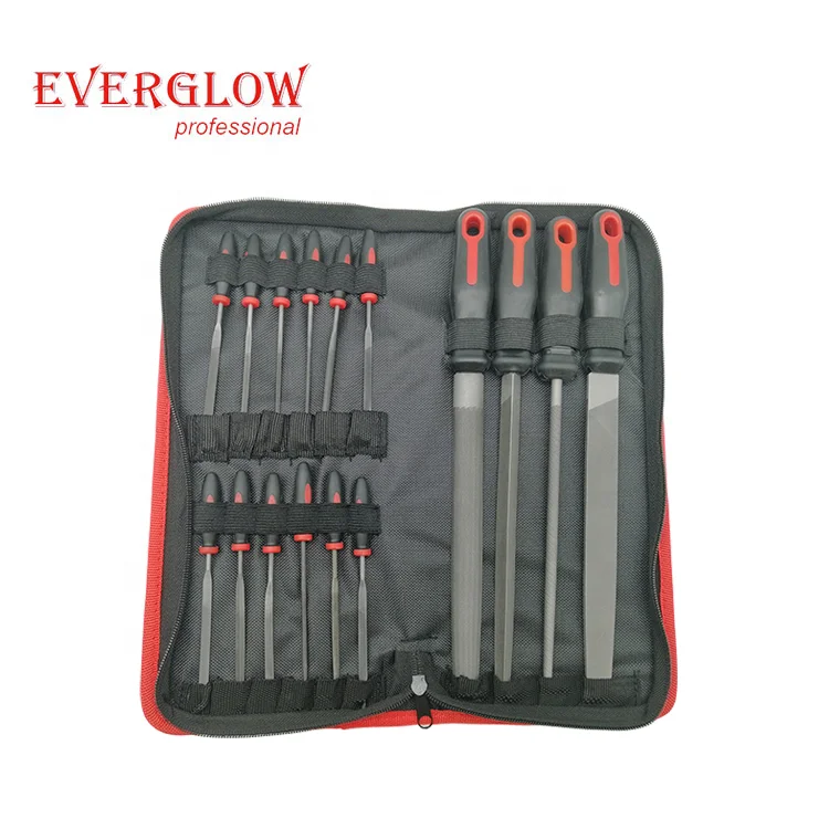 16pcs Professional Polishing Tools Hardened Steel Metal File Set With Cloth Bag Buy Steel File