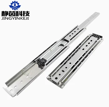 New and high quality 7601T heavy duty slide rails three fully extended non-removable cabinet Drawer track for RV and Industrial