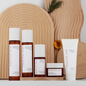Salicylic Acid Skin Care Set Private Label Facial Acne Cream Serum Korean Brightening Herbal Skin Care Set
