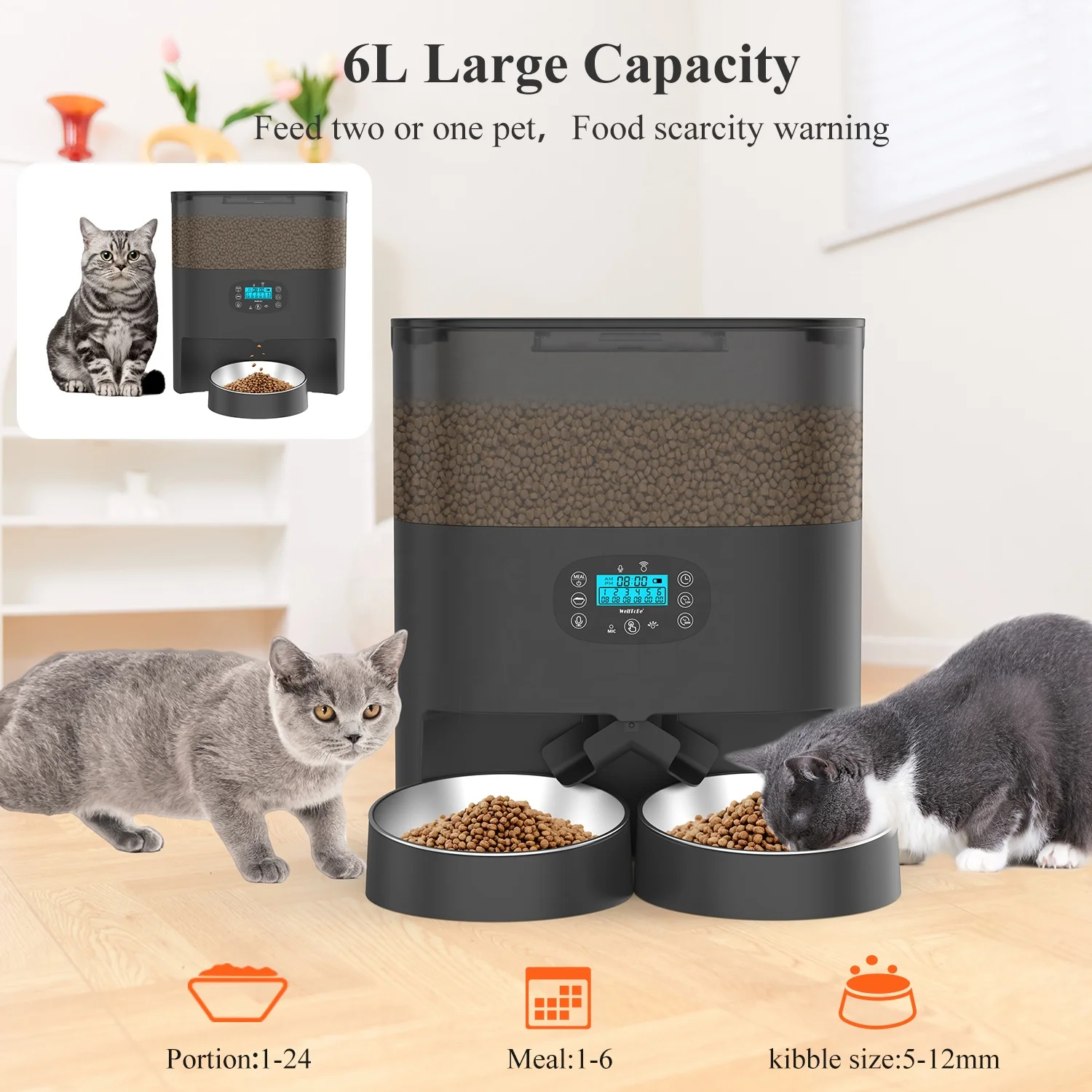Factory Direct Sell Feeder for Dogs Cat Automatic Programmable Pet Feeder for Animals Battery Powered Feeder