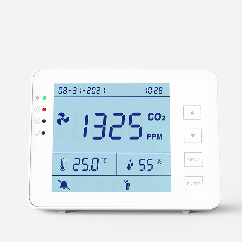 Wireless 433 CO2 Controller for Auto Control  Ventilation Fan with Smart Socket for Indoor Air Quality CO2 Controller