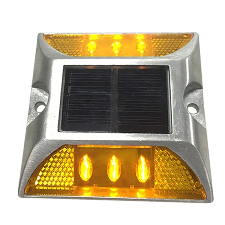 Highway LED Lamp Aluminum Outdoor Waterproof  Solar Powered Road Stud Light