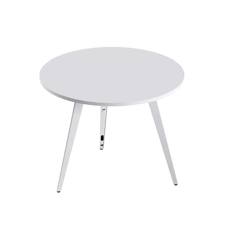 Modern Design Steel Legs Rectangle Small Round Meeting Table for