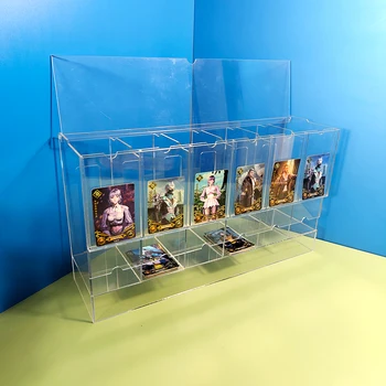 customized design and size clear acrylic booster card pack dispenser