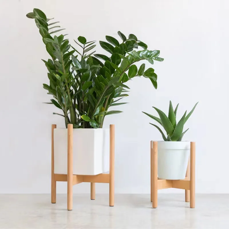 Adorn Flower Floor-Standing Storage Rack Balcony Decoration Succulent Pot Display Stand Solid Wood Multi-layer for Living Room - Image 5