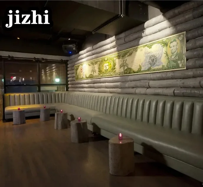 Modern Curve Bar Booth Seating For Hookah Shisha Lounge,Pu Corner