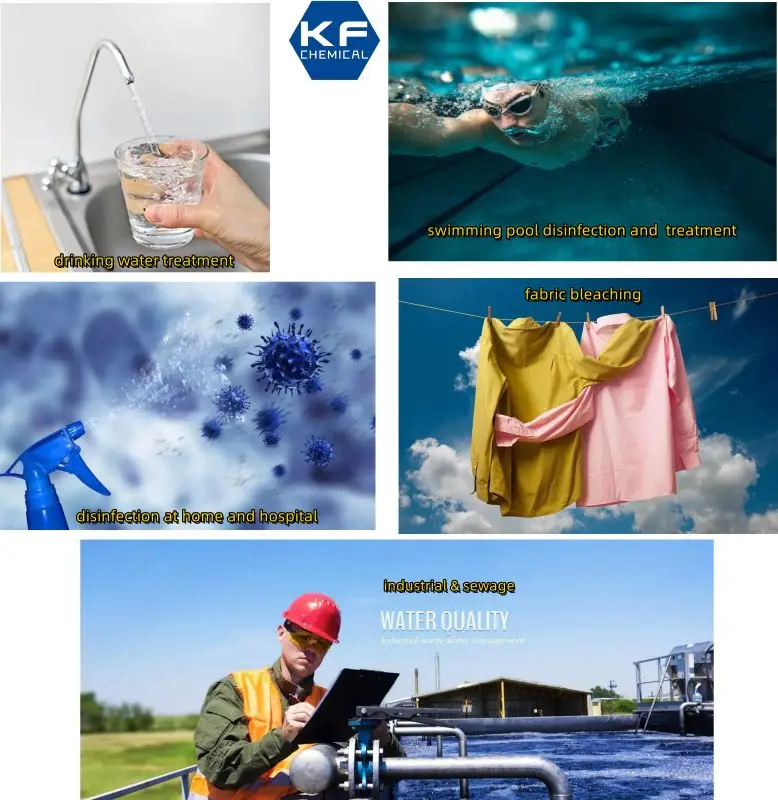 NSF Certificate bleaching Calcium Hypochlorite Sodium Process 60% powder for Drinking Water Treatment