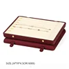 Red necklace tray
